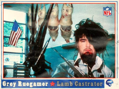 Grey Ruegamer New York Giant Lamb Killer
